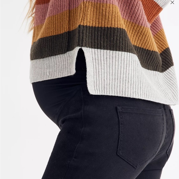 Madewell NWT Maternity Skinny Tencel Denim Jeans in Black. Sz. 26 - Picture 7 of 8